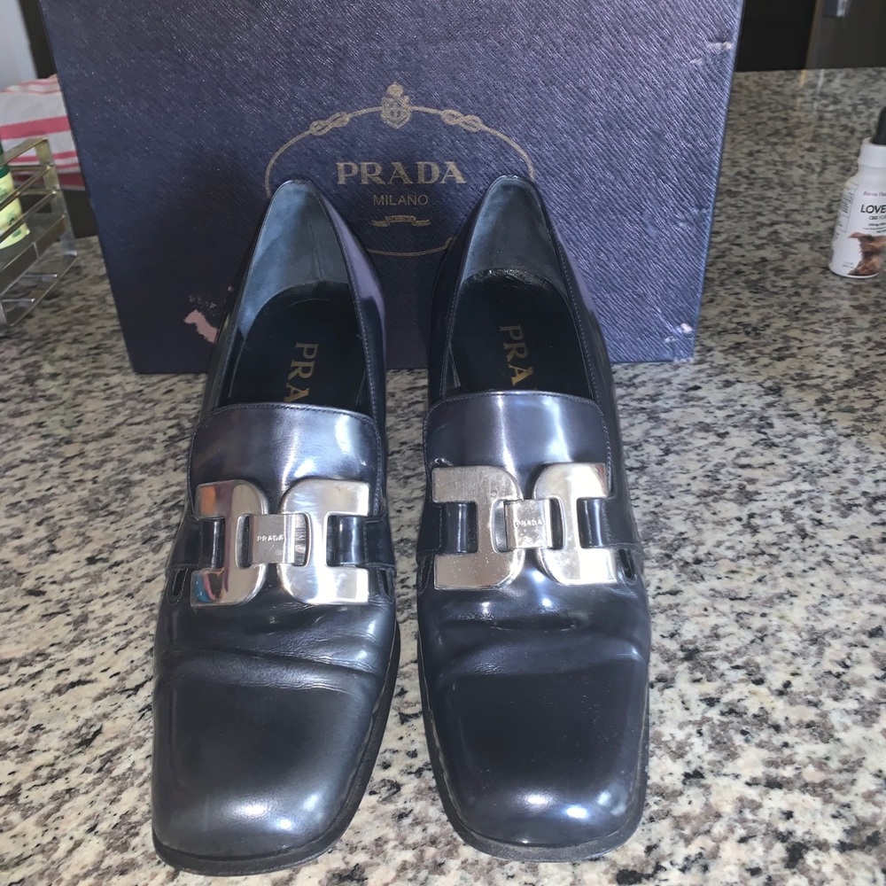 Vintage Prada Heeled Loafers
